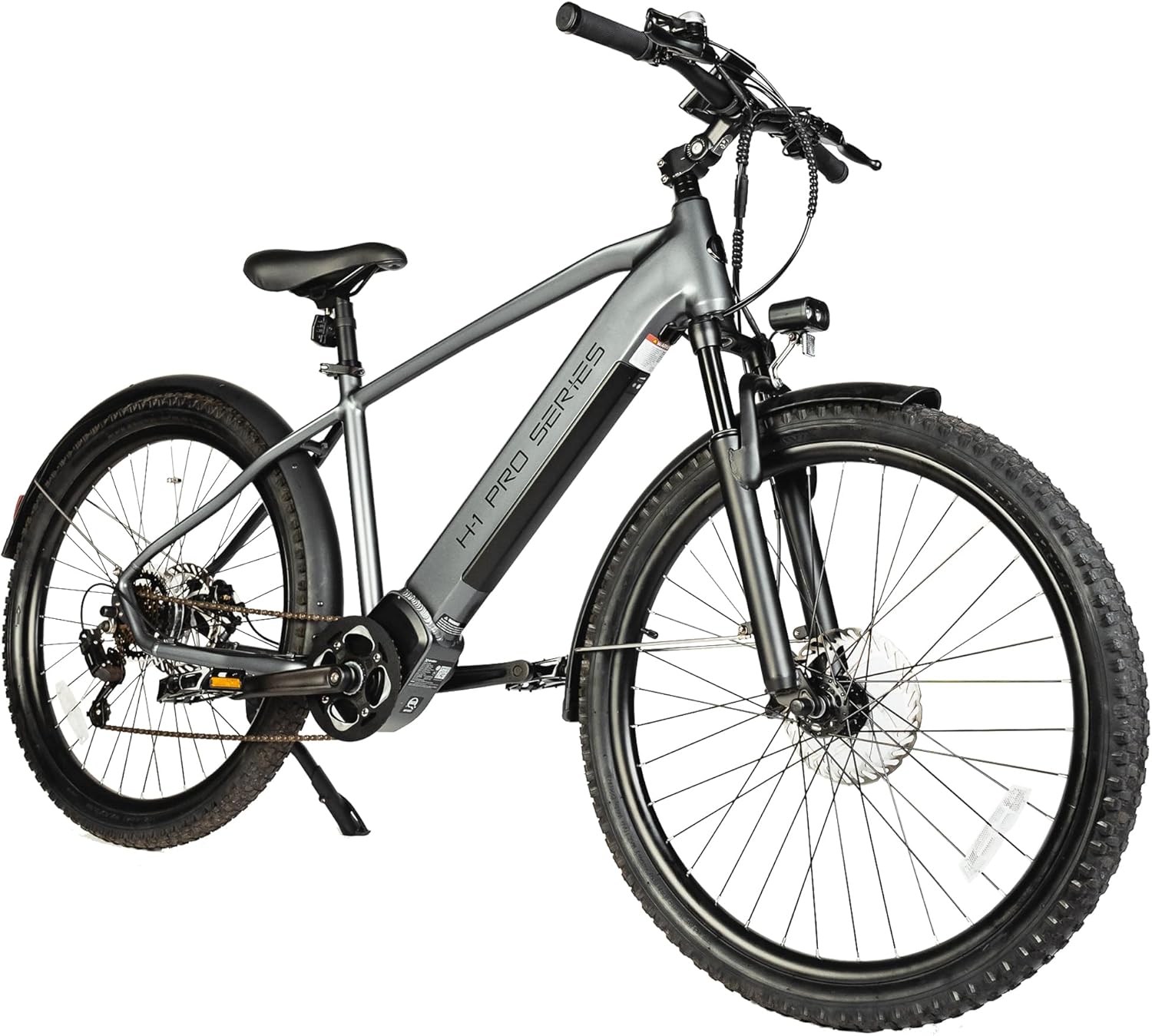 H-1 Pro Series Compass Electric Bicycle with 20 mph Max Speed, 500W Mid Motor, and Up to 51 Miles of Range